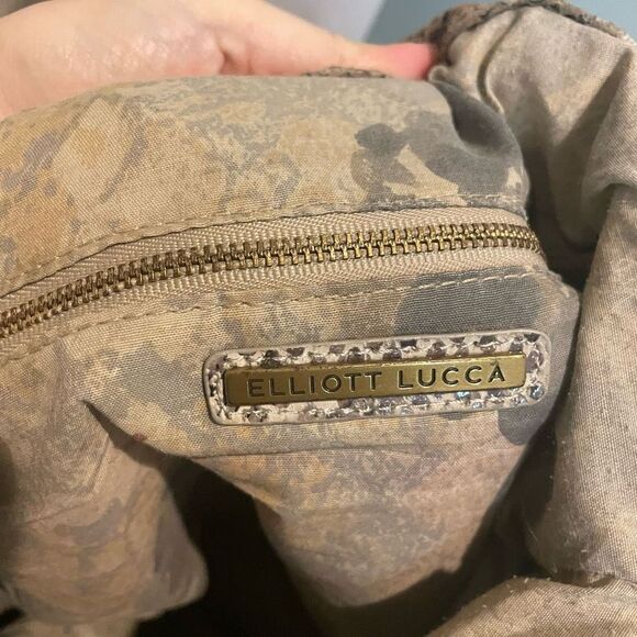 Elliot Lucca Sintra Snakeskin print embossed leather handbag - Picture 12 of 12